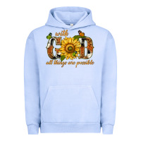 Pigment Grape Ice With god all things are possible with sunflower Urban Hoodie - texasbilliewilder