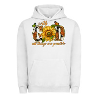Pigment Lunar Rock With god all things are possible with sunflower Urban Hoodie - texasbilliewilder