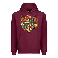 Burgundy home sweet home softball Premium Hoodie - Zillion Design Studio