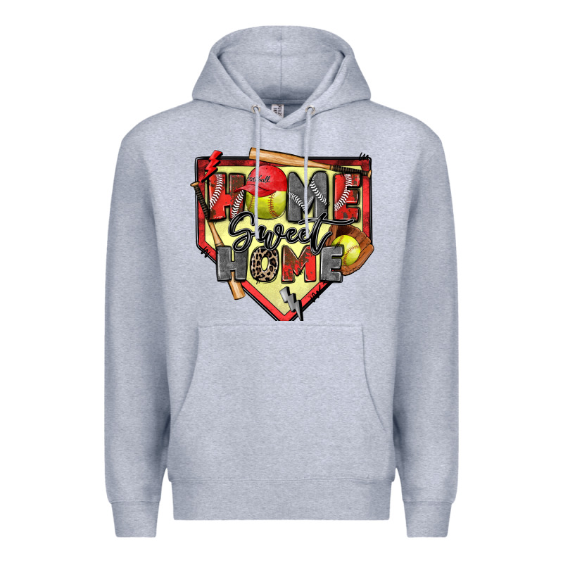 Home Sweet Home Softball Premium Hoodie by Zillion Design Studio | Teevron