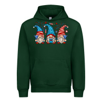 Forest Green fourth of july gnomes Urban Hoodie - Zillion Design Studio
