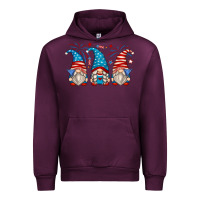 Mauve Wine fourth of july gnomes Urban Hoodie - Zillion Design Studio