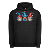 Pigment Black fourth of july gnomes Urban Hoodie - Zillion Design Studio