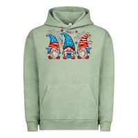 Pigment Oil Green fourth of july gnomes Urban Hoodie - Zillion Design Studio