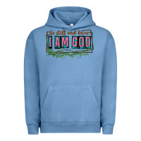 Pigment Pebble Blue be still and know that i am god Urban Hoodie - texasbilliewilder