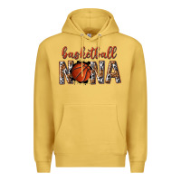 Antique Gold basketball nana with leopard Premium Hoodie - texasbilliewilder