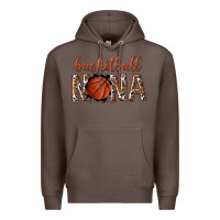 Coffee basketball nana with leopard Premium Hoodie - texasbilliewilder
