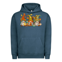 Pigment Midnight Navy fall gnomes Urban Hoodie - Zillion Design Studio
