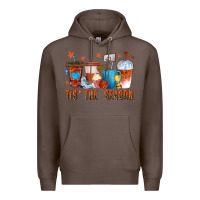 Coffee basketball tisthe season coffee cups Premium Hoodie - texasbilliewilder