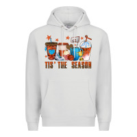 Dove Grey basketball tisthe season coffee cups Premium Hoodie - texasbilliewilder