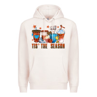 Pale Pink basketball tisthe season coffee cups Premium Hoodie - texasbilliewilder