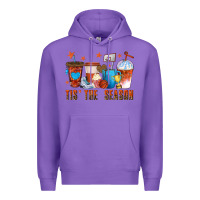 Purple basketball tisthe season coffee cups Premium Hoodie - texasbilliewilder