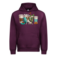 Mauve Wine beagle dog coffee cups Urban Hoodie - texasbilliewilder