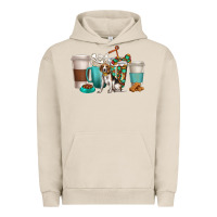 Pigment French Oak beagle dog coffee cups Urban Hoodie - texasbilliewilder