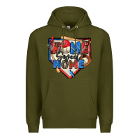 Army Green home sweet home baseball Premium Hoodie - Zillion Design Studio