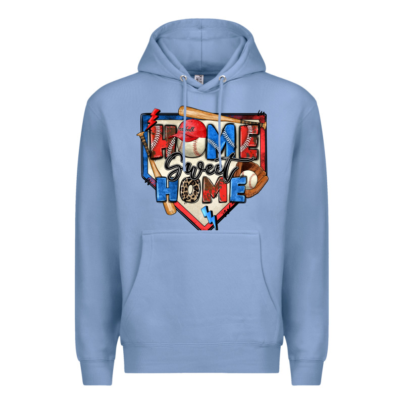 Home Sweet Home Baseball Premium Hoodie by Zillion Design Studio | Teevron