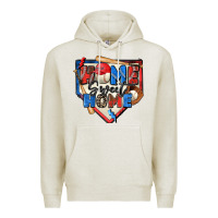 Oatmeal Heather home sweet home baseball Premium Hoodie - Zillion Design Studio