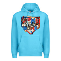 Ocean Blue home sweet home baseball Premium Hoodie - Zillion Design Studio