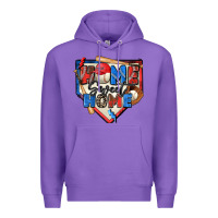 Purple home sweet home baseball Premium Hoodie - Zillion Design Studio