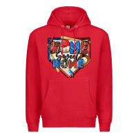 Red home sweet home baseball Premium Hoodie - Zillion Design Studio
