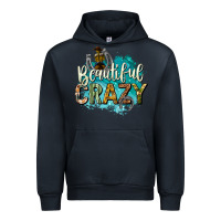 Navy beautiful crazy Urban Hoodie - texasbilliewilder