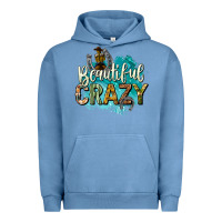 Pigment Pebble Blue beautiful crazy Urban Hoodie - texasbilliewilder