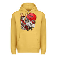 Antique Gold baseball home plate Premium Hoodie - Zillion Design Studio