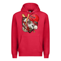 Cardinal baseball home plate Premium Hoodie - Zillion Design Studio