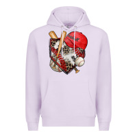 Lilac baseball home plate Premium Hoodie - Zillion Design Studio