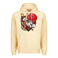 Pina Colada baseball home plate Premium Hoodie - Zillion Design Studio