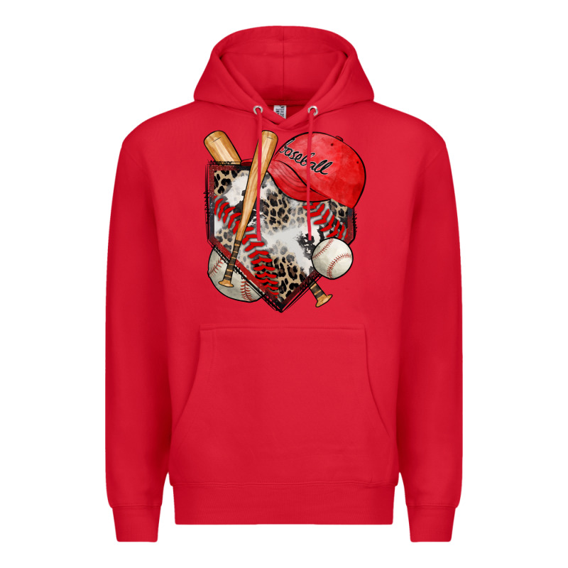 Baseball Home Plate Premium Hoodie by Zillion Design Studio | Teevron