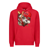 Red baseball home plate Premium Hoodie - Zillion Design Studio