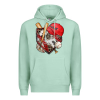 Seafoam baseball home plate Premium Hoodie - Zillion Design Studio
