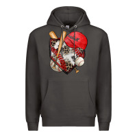 Smoke baseball home plate Premium Hoodie - Zillion Design Studio