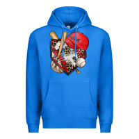 True Royal baseball home plate Premium Hoodie - Zillion Design Studio