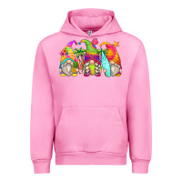 Fuchsia Pink summer gnomes Urban Hoodie - Zillion Design Studio