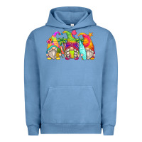 Pigment Pebble Blue summer gnomes Urban Hoodie - Zillion Design Studio