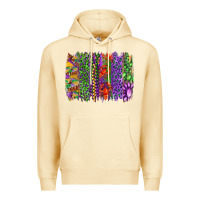 Pina Colada Mardi gras brush strokes king cake and craw fish Premium Hoodie - RanaPortraitStore