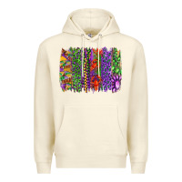 Sandshell Mardi gras brush strokes king cake and craw fish Premium Hoodie - RanaPortraitStore