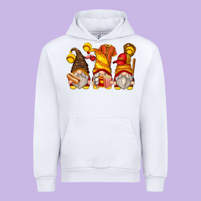 Softball Gnomes Urban Hoodie Designed By Zillion Design Studio