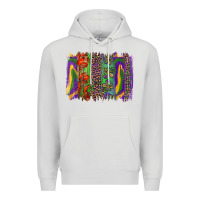 Mardi Gras Brushstrokes Premium Hoodie | Teevron