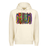 Sandshell Mardi Gras Brushstrokes Premium Hoodie - RanaPortraitStore