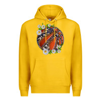 Lemon basketball with patterns and daisies Premium Hoodie - texasbilliewilder
