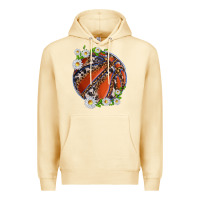 Pina Colada basketball with patterns and daisies Premium Hoodie - texasbilliewilder