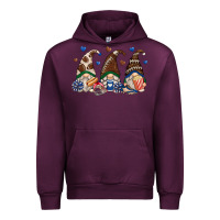 Mauve Wine football gnomes Urban Hoodie - Zillion Design Studio