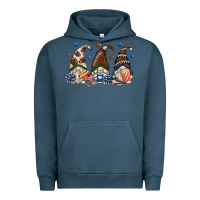 Pigment Midnight Navy football gnomes Urban Hoodie - Zillion Design Studio