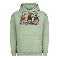 Pigment Oil Green football gnomes Urban Hoodie - Zillion Design Studio
