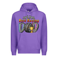 Purple best racing dad Premium Hoodie - texasbilliewilder