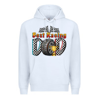 White best racing dad Premium Hoodie - texasbilliewilder