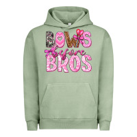 Pigment Oil Green bows before bros Urban Hoodie - texasbilliewilder